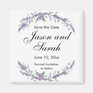 Paars rozen magnet magneet