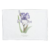 Paars Ruffled Iris Kussensloop (Voorkant)