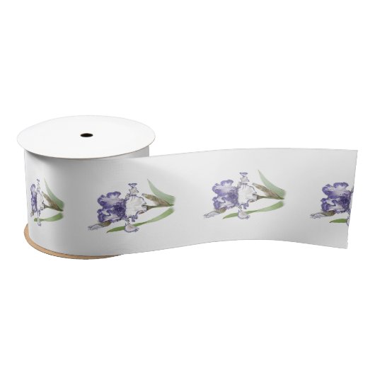 Paars Ruffled Iris Lint (Spoel)