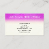 Paars ruw visitekaartje (Achterkant)