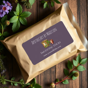 Paars   Salie Smudge Sticks Productlabels Etiket