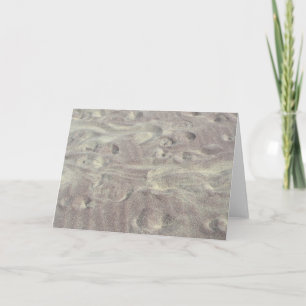 Paars Sand Notecard Kaart
