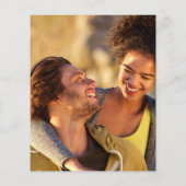 Paars Script Photo Budget Weduwen Uitnodiging (Achterkant)