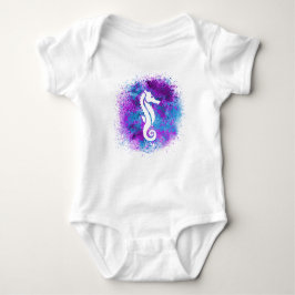 Paars Seahorse Romper