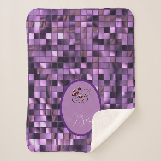 Paars Sherpa Deken (Voorkant)