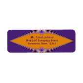 Paars Sinaasappel : fractale zijde : Etiket (Voorkant)