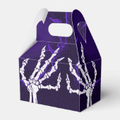 Paars Skeleton Hands Gable Bedankdoosjes (Achterkant)