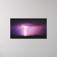 Paars Sky Lightning Storm
