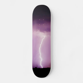 Paars Sky Lightning Storm Skateboard