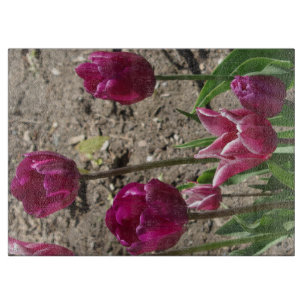 Paars snijplaat Tulpen Snijplank