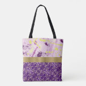 Paars Splash Monogram Draagtas (Achterkant)