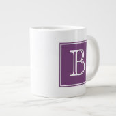 Paars Square Monogram Specialty Mok (Voorkant rechts)