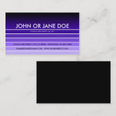 paars staal visitekaartje (Voorkant / Achterkant)