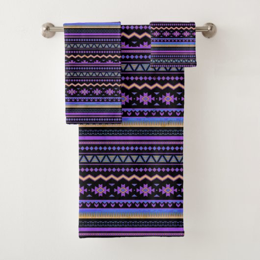 Paars stammodel bad handdoek (Insitu)