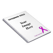 Paars standaardlintje door Kenneth Yoncich Notitieboek (Rechterzijde)