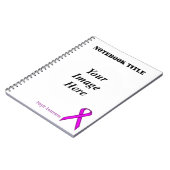 Paars standaardlintje door Kenneth Yoncich Notitieboek (Linkerzijde)