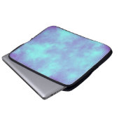 Paars Storm Cloud Effect Electronics Bag Laptop Sleeve (Voorkant onderkant)