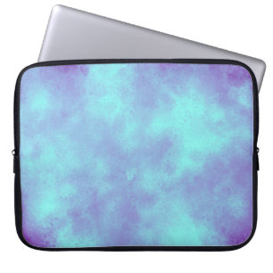 Paars Storm Cloud Effect Electronics Bag Laptop Sleeve