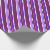 Paars strepen cadeaupapier (Hoek)