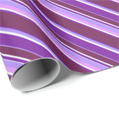 Paars strepen cadeaupapier (Rol Hoek)