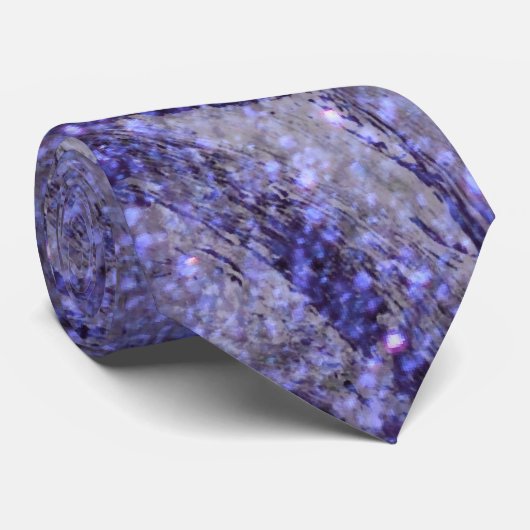 Paars Stropdas Glitter (Opgerold)