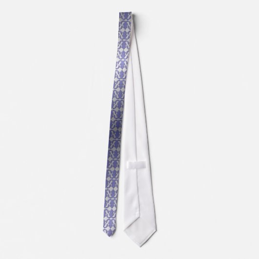 Paars Stropdas van Damask en Steel (Achterkant)