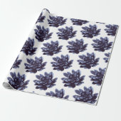 Paars Succulent Plant Cadeaupapier (Uitgerold)