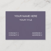 Paars Succulent Visitekaartje (Achterkant)