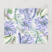 Paars Syringa Tropisch Trouw Save the Date Eiland (Achterkant)