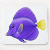 Paars Tang Reef Fish Mousepad Muismat (Voorkant)