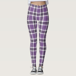 Paars Tartan Pset Scottish Kilt Pattern Leggings