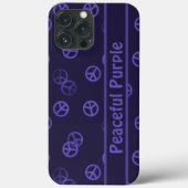 Paars tekentroon met aangepaste tekst Case-Mate iPhone case (Achterkant)