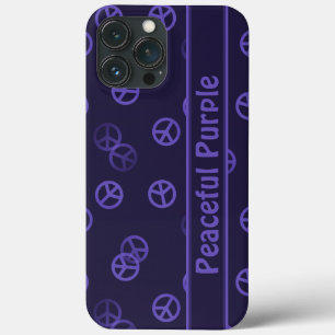 Paars tekentroon met aangepaste tekst iPhone 13 pro max hoesje
