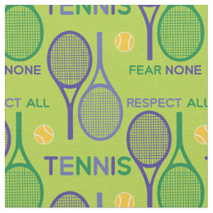 Paars Tennis, respect allemaal. (zie beschrijving) Stof
