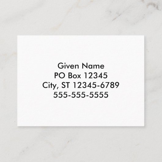 Paars Tie Dye Pattern Visitekaartje (Achterkant)