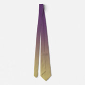 Paars tot Geel Goud Ombré Stropdas (Achterkant)