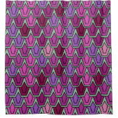 Paars Tulip Field Douchegordijn (Voorkant)