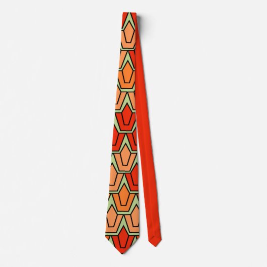 Paars Tulip Field Stropdas (Voorkant)