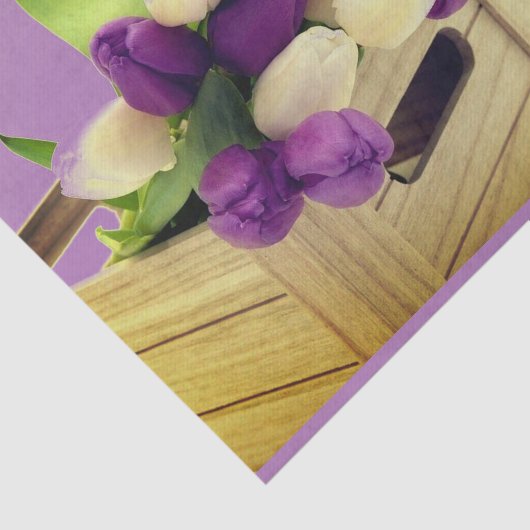 Paars Tulp-papier Tissuepapier (Detail)