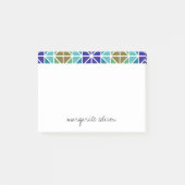 Paars Turquoise Groen Design Post-it® Notes (Voorkant)