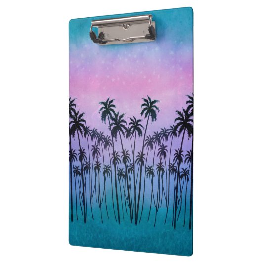 Paars-turquoise Palms Klembord (Links)