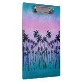 Paars-turquoise Palms Klembord (Rechts)