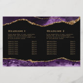 paars tweevoudig brochure (Achterkant)