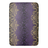 paars, ultraviolet, vocht, , patroon, goud, ch badmat (Voorkant Verticaal)