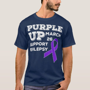 Paars-UP 26 maart ondersteuning Epilepsy Awareness T-shirt