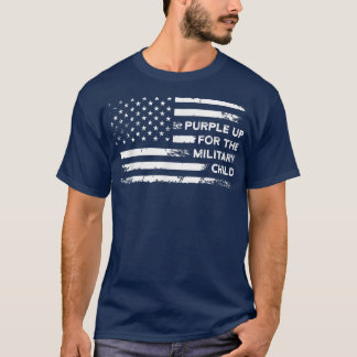 Paars-Up Militaire Kindmolenvlag T-shirt