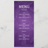 Paars van het Beach Wedding Menu Starfish (Achterkant)