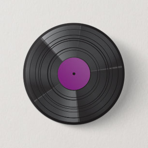 Paars van vinylButton Ronde Button 5,7 Cm