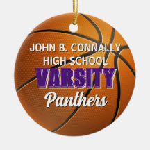 Paars Varsity Basketbalteam Kerstmis