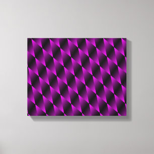 Paars Velvet Psychedelic Art Canvas Afdruk